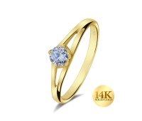 14K Gold Ring 14KY-NSR-3297 (MOQ 10 pcs)